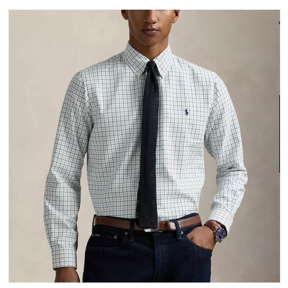 NWT Ralph Lauren Classic Fit Performance Long Sleeve Oxford Shirt Men's Medium